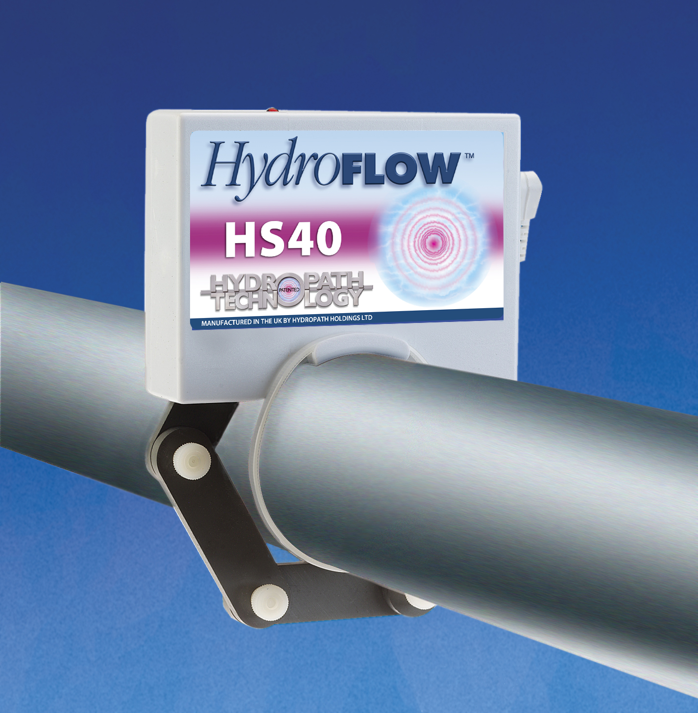 Equipo HydroFLOW HS40 montado en una tubería
